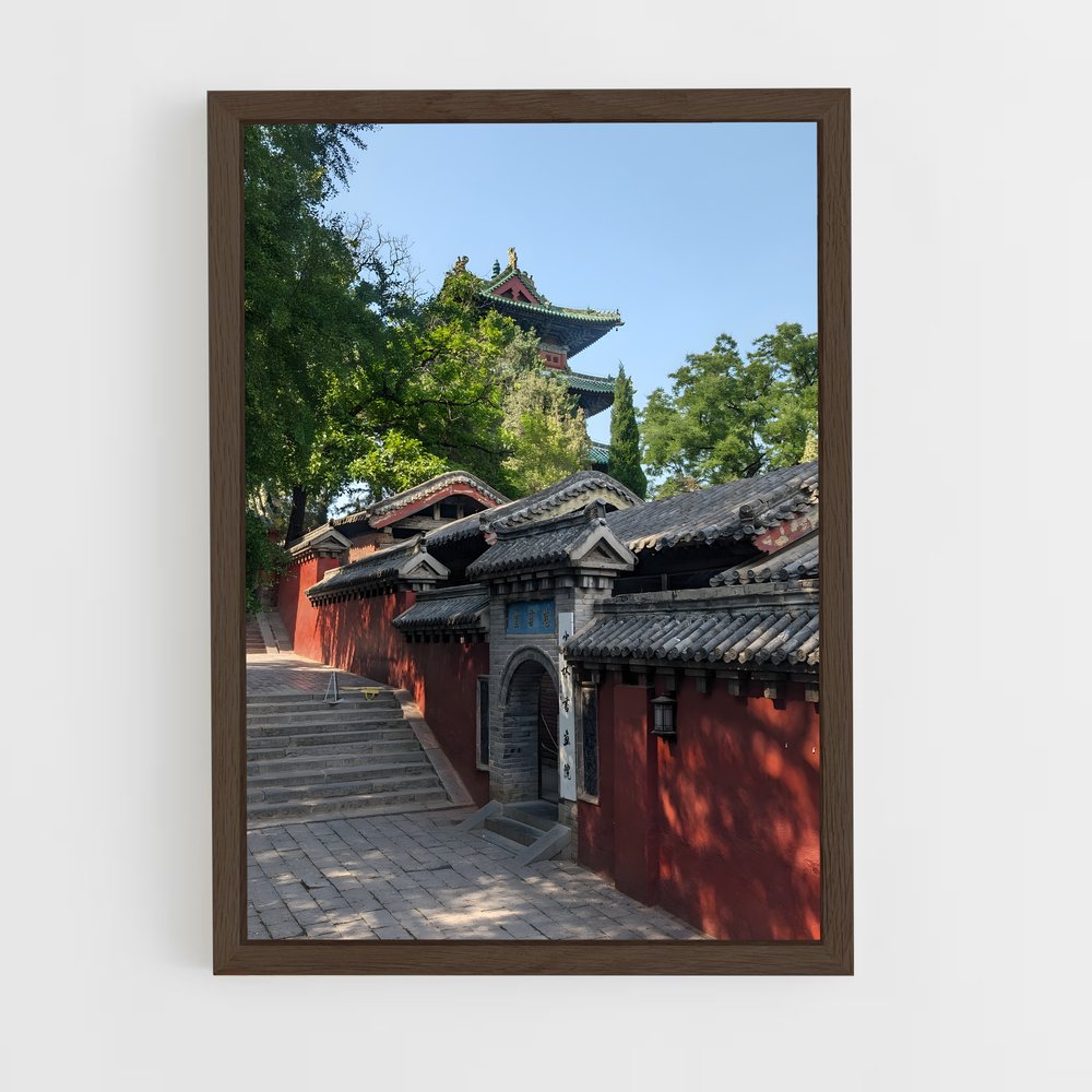 Poster Chemin du Temple Shaolin – affiche Kung Fu (vue 5)